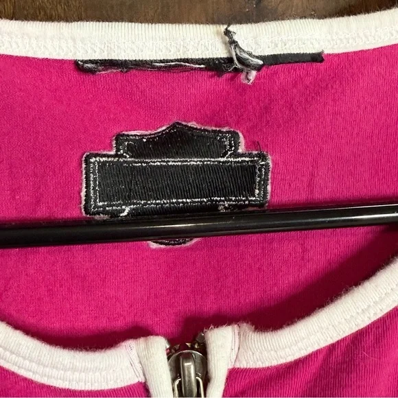 Women’s Harley Davidson Motorcycle shirt
Colorblock 1/4 zip short sleeve Size M - Picture 3 of 6